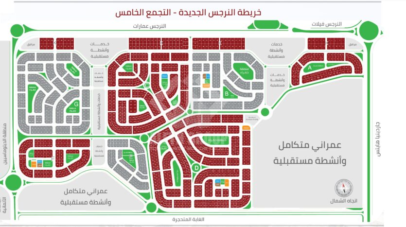 خريطة النرجس الجديدة الغابة المتحجرة