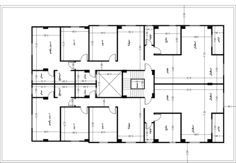شقة 227م بالحي الرابع أمام النادي الاهلي